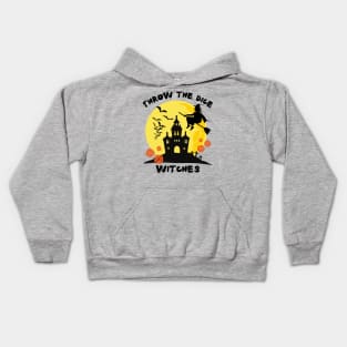 Throw the Dice Witches Halloween Bunco Party Kids Hoodie